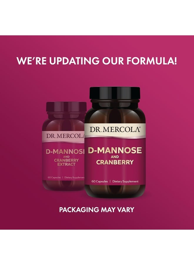 Dr. Mercola D-Mannose and Cranberry, 30 Servings (60 Capsules), Dietary Supplement, Supports Urinary Tract Health, Non-GMO - Image 3